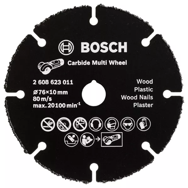 disque à tronçonner BOSCH Carbide Multi Wheel Ø76mm